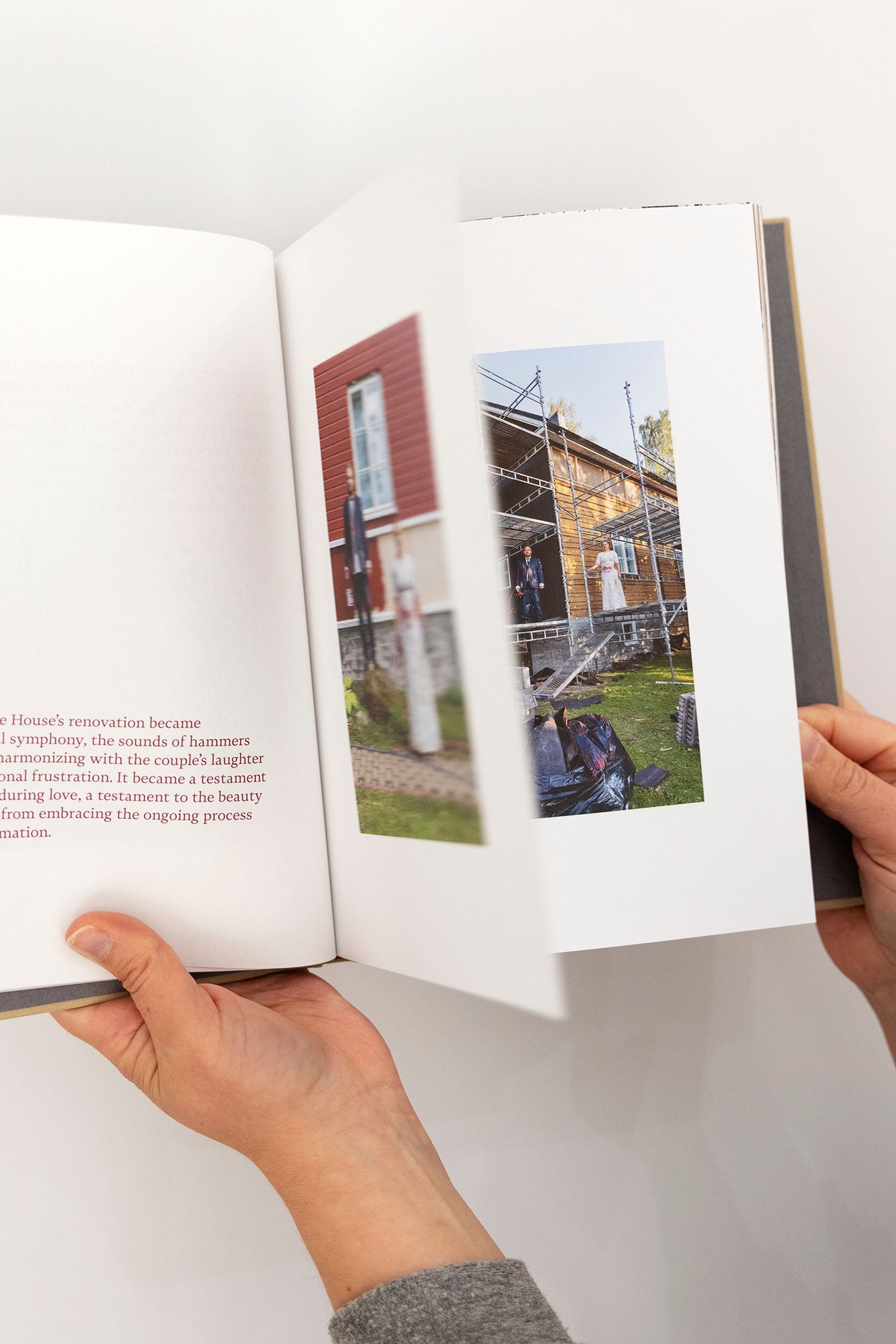 The books page being turned.